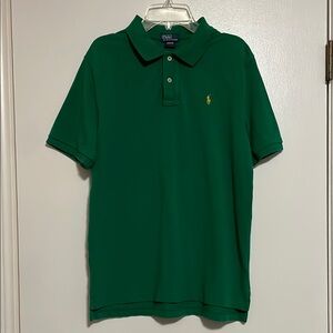 Polo by Ralph Lauren Green and Yellow Classic Polo Shirt